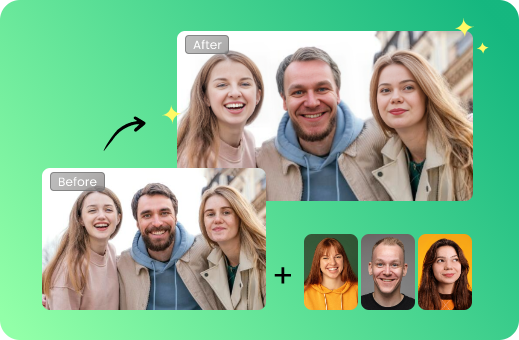 무료 여러 얼굴 바꾸기