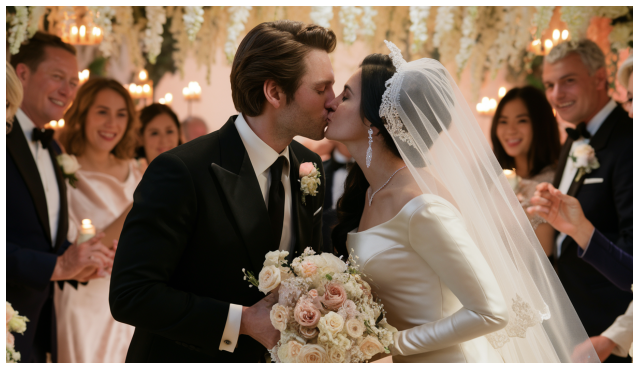 아름다운 AI 키스 웨딩